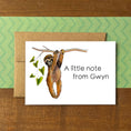 Load image into Gallery viewer, Sloth Personalized Boxed Note Cards

