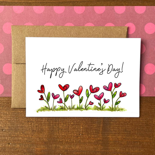 Rainbow Hearts Happy Valentine's Day Boxed Note Cards
