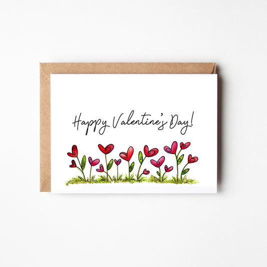 Rainbow Hearts Happy Valentine's Day Boxed Note Cards