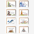 Load image into Gallery viewer, Valentine Animals Variety Boxed Note Cards
