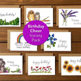 Load image into Gallery viewer, Birthday Cheer Variety Boxed Note Cards
