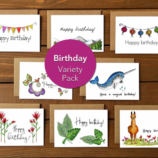 Birthday Variety Boxed Note Cards