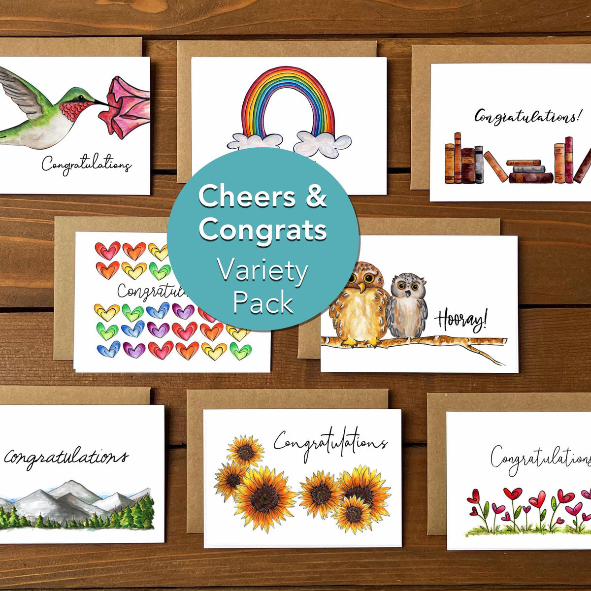 Cheers & Congrats Variety Boxed Note Cards