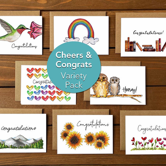 Cheers & Congrats Variety Boxed Note Cards
