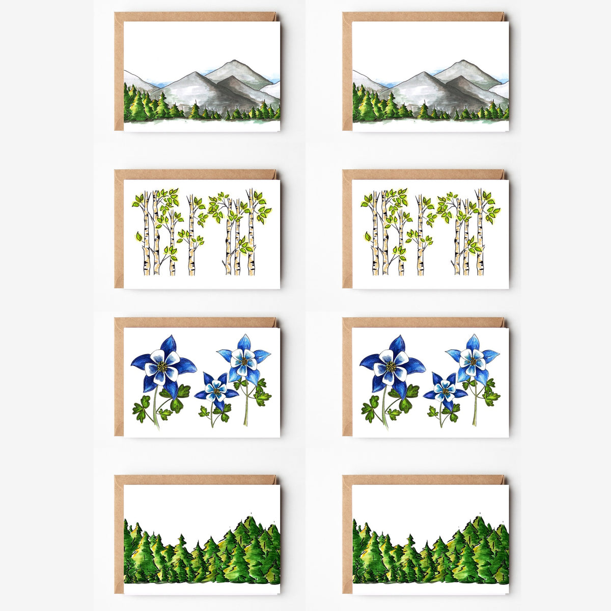 The Colorado Pack Blank Variety Pack Note Cards