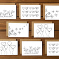 Load image into Gallery viewer, Color Your Own Hearts Blank Variety Boxed Note Cards
