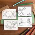 Load image into Gallery viewer, Color Your Own Blank Variety Boxed Note Cards
