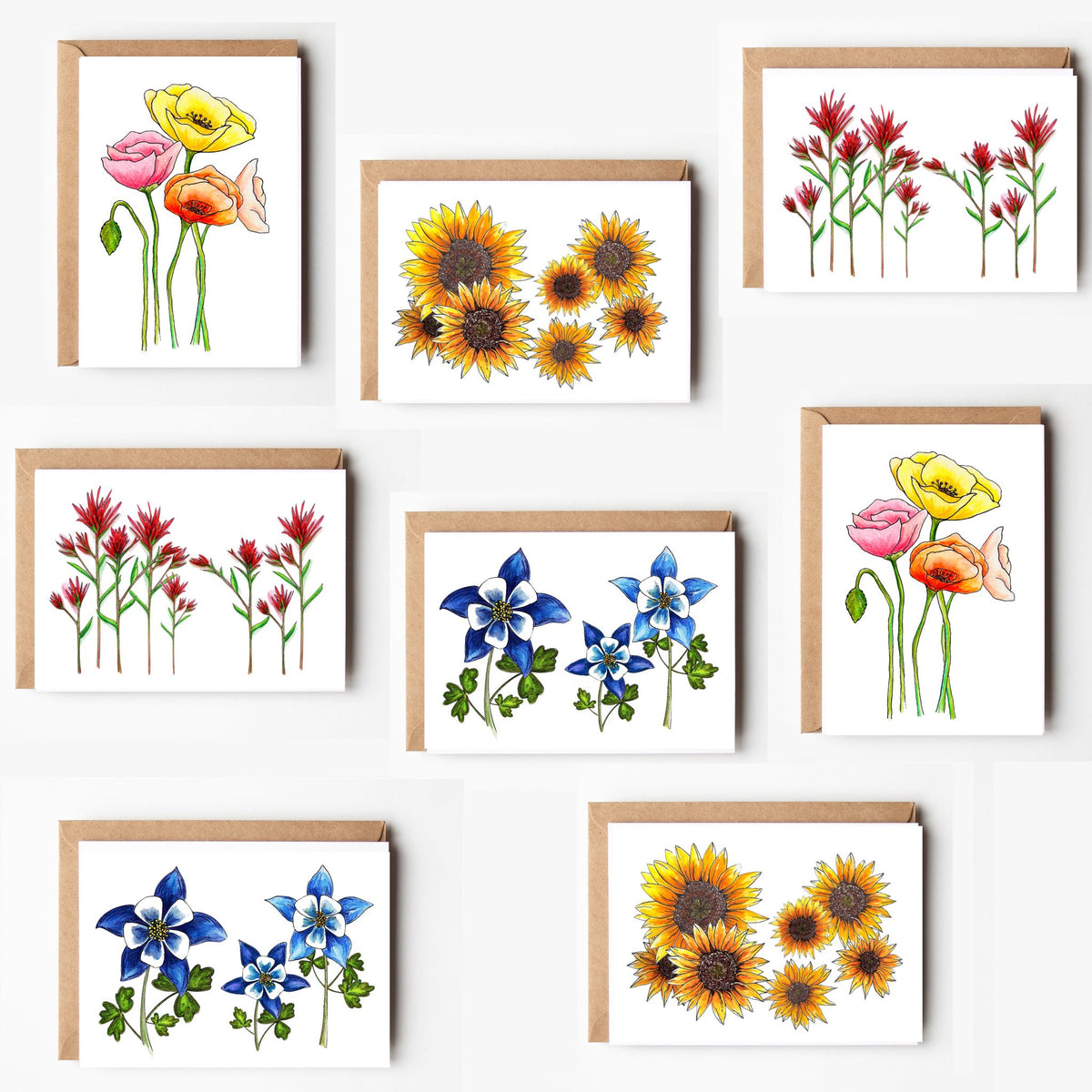 Flowers Blank Variety Boxed Note Cards