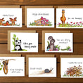 Load image into Gallery viewer, Punny Pals Variety Blank Boxed Note Cards
