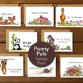 Load image into Gallery viewer, Punny Pals Variety Blank Boxed Note Cards
