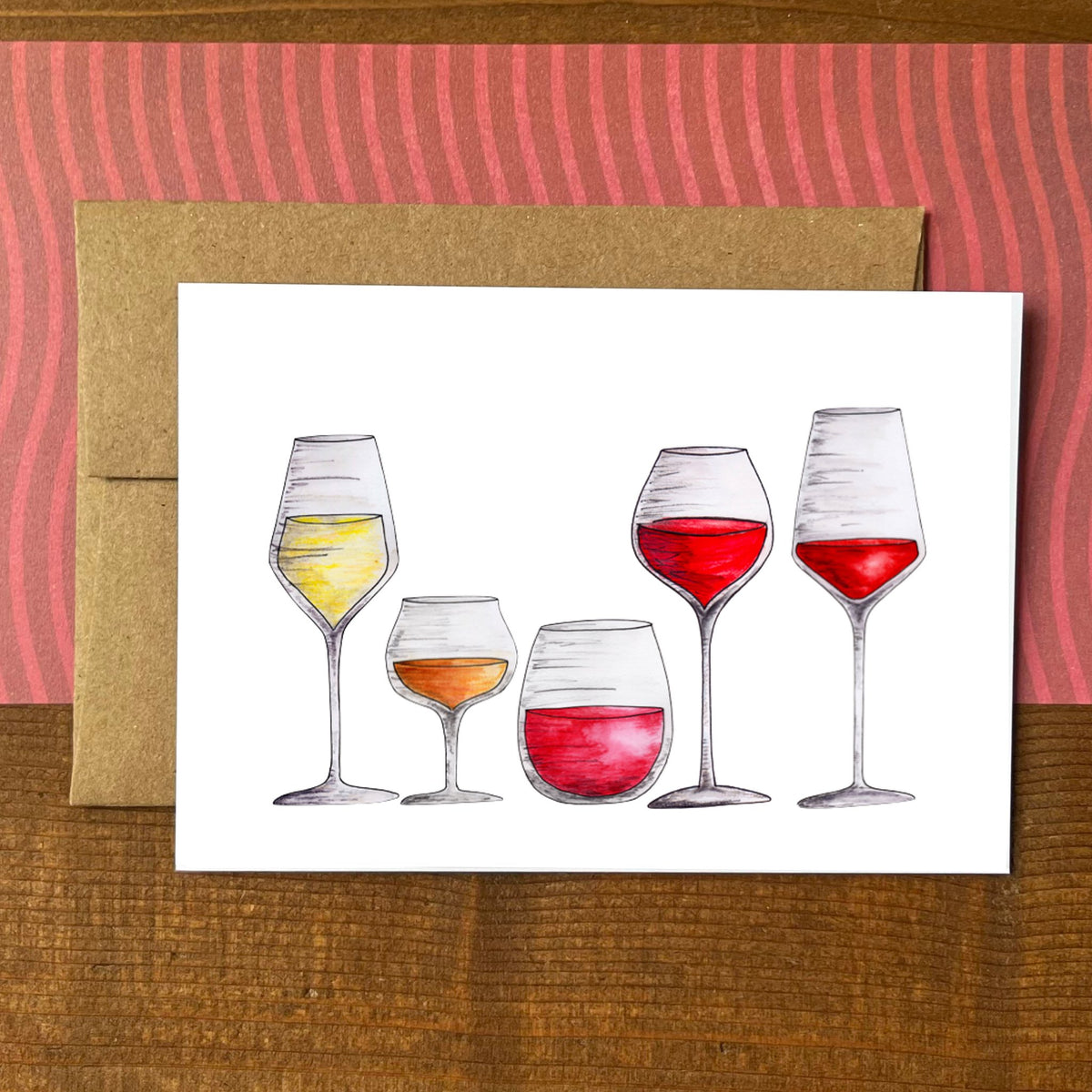 Wine Flight Blank Boxed Note Cards