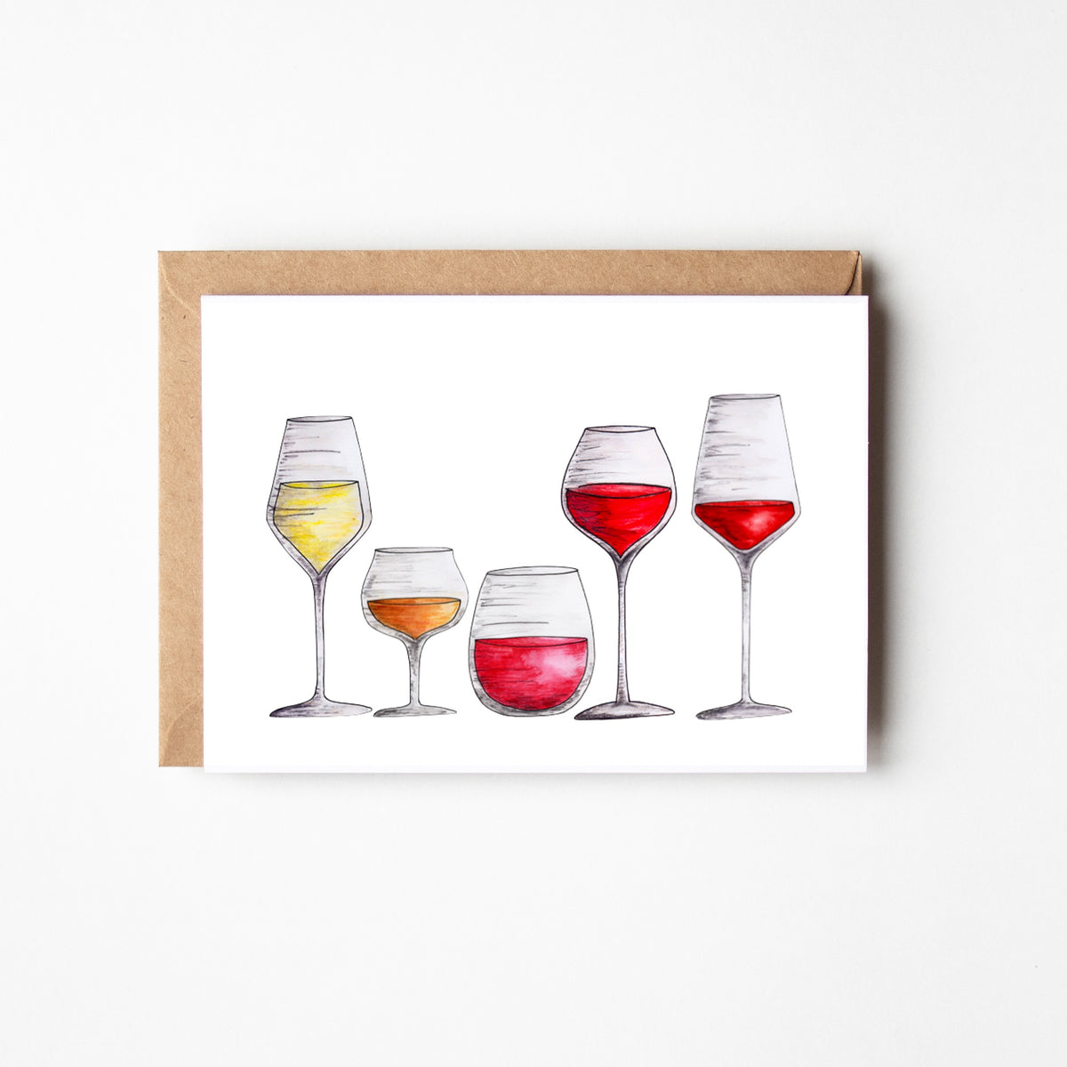 Wine Flight Blank Boxed Note Cards