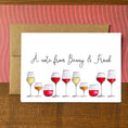 Load image into Gallery viewer, Wine Flight Personalized Boxed Note Cards
