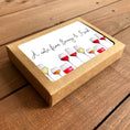 Load image into Gallery viewer, Wine Flight Personalized Boxed Note Cards

