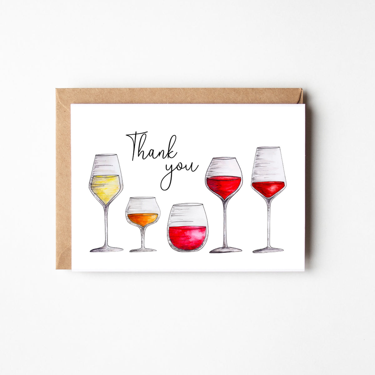 Wine Flight Thank You Boxed Note Cards