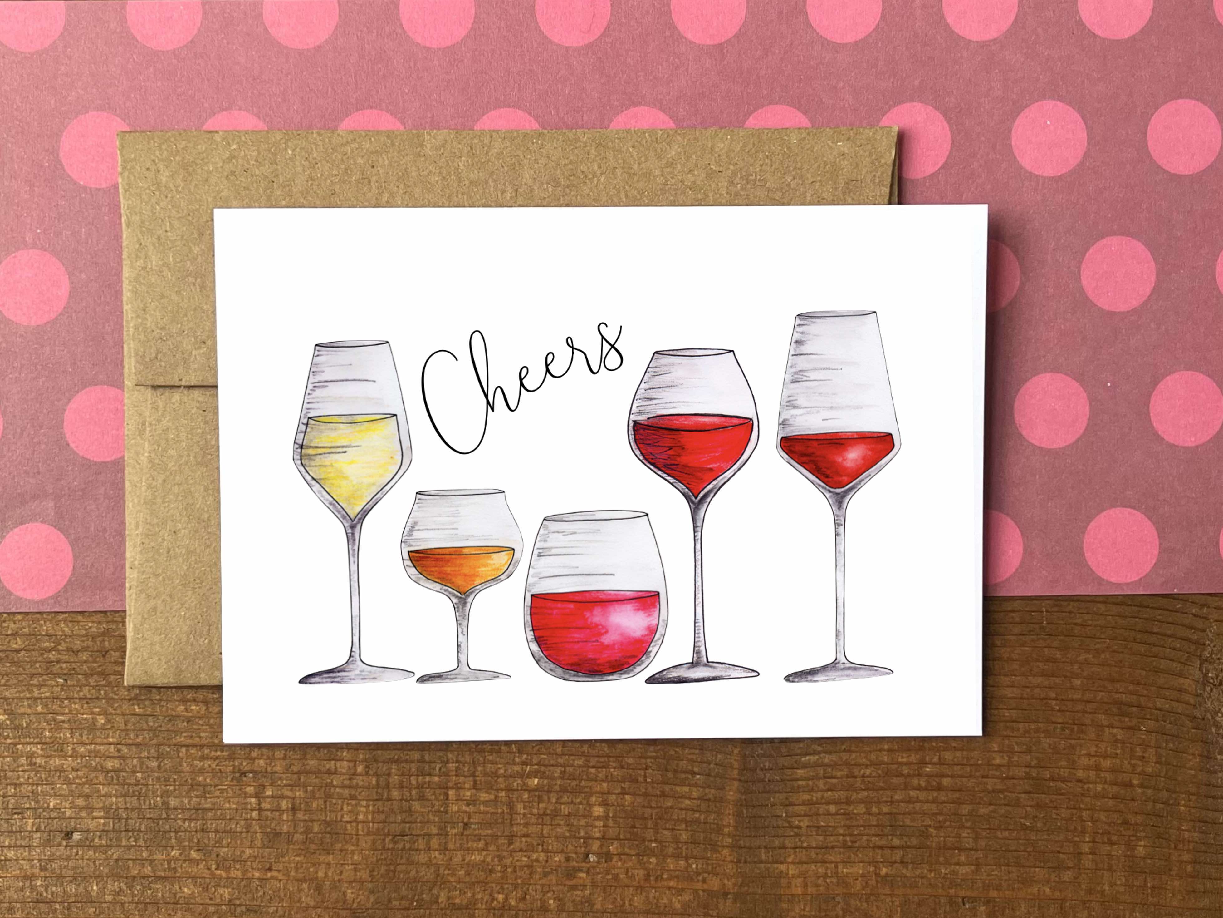 Wine Notecards | Choose Your Message - Boxed Set of 8