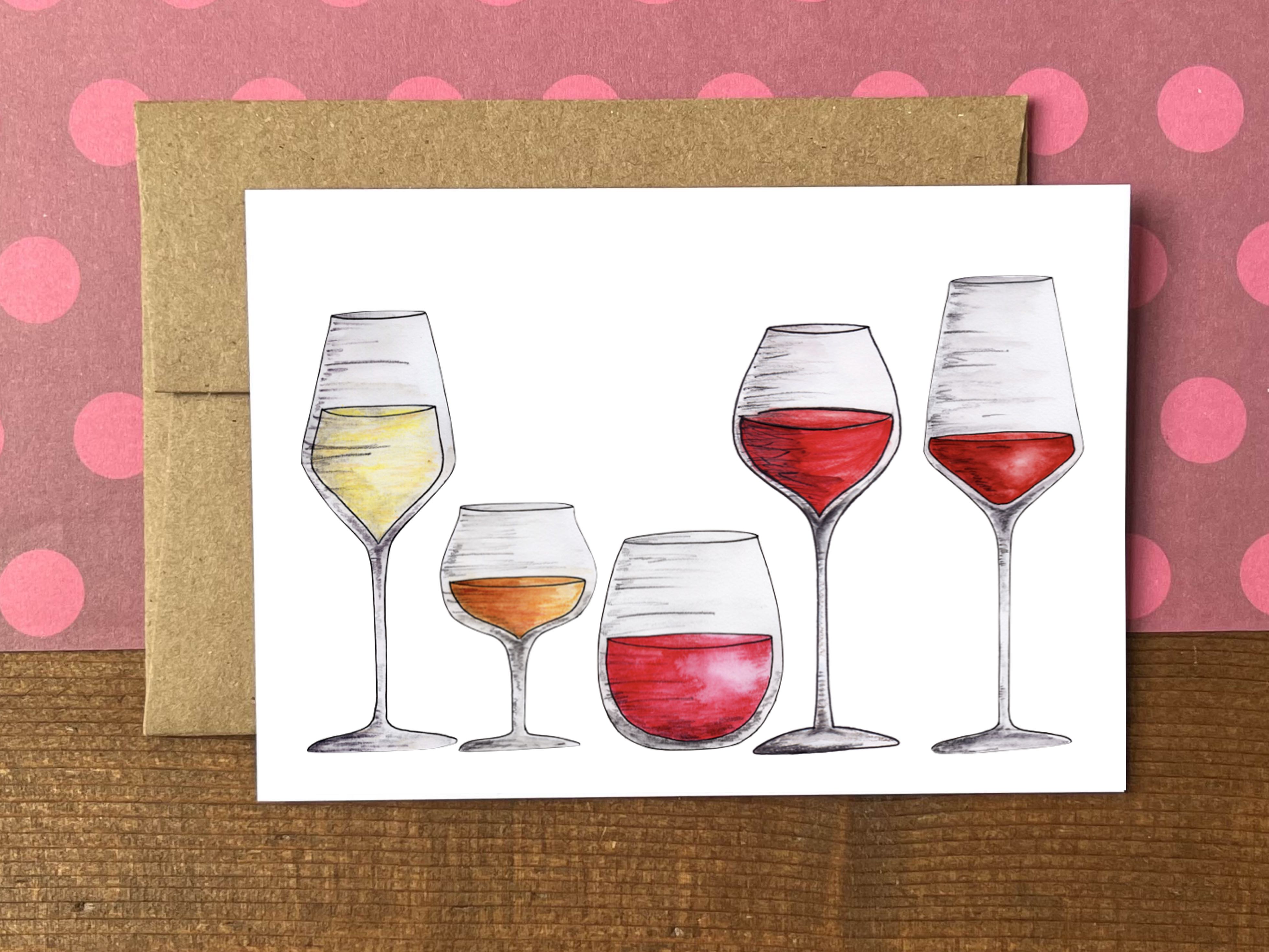 Wine Notecards | Choose Your Message - Boxed Set of 8