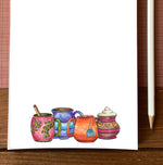Cozy Mugs Notepad - Personalization Available