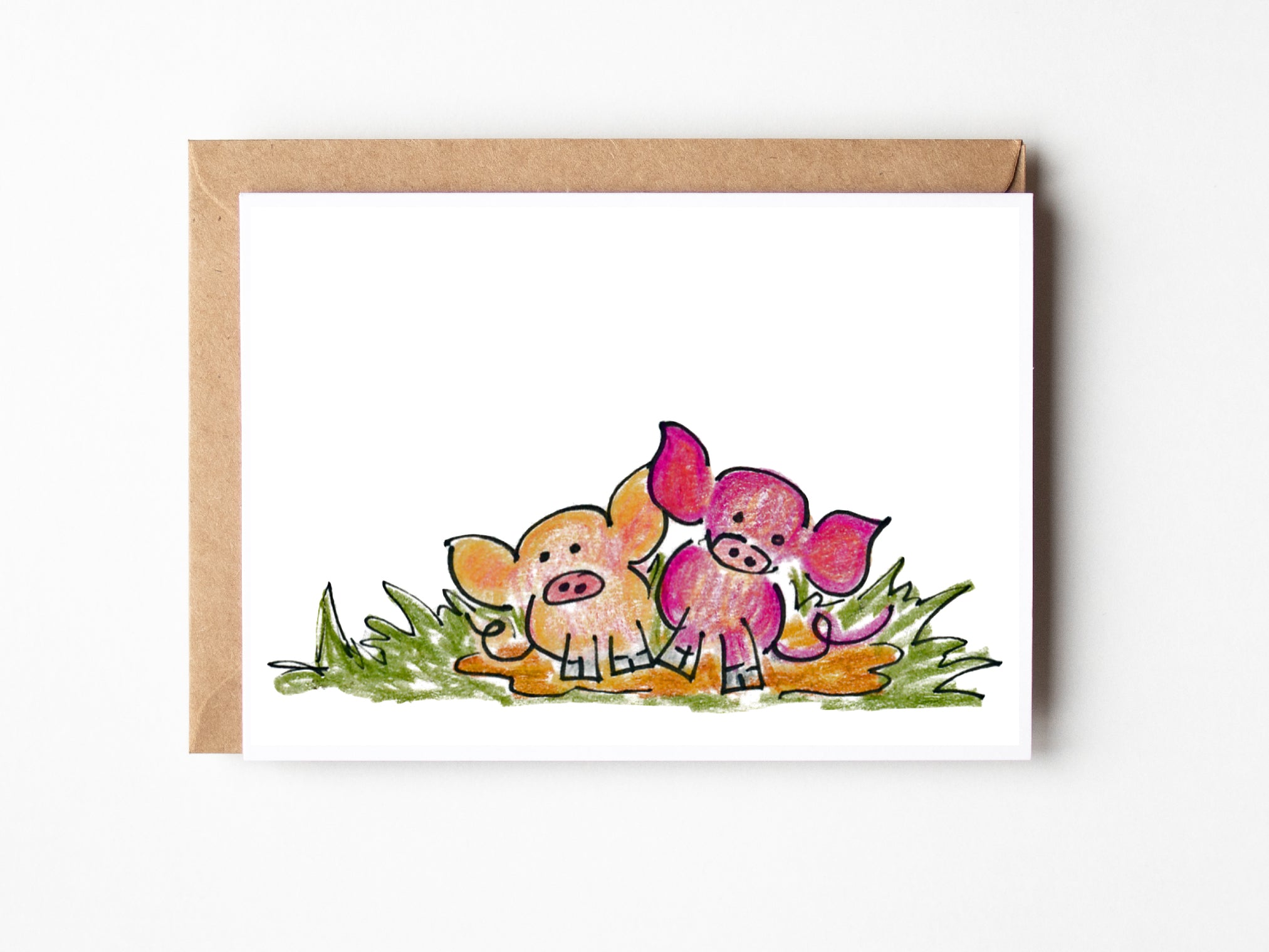 Pig Pals Stationery Bundle | Note Cards + Notepad