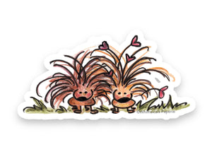 Porcupines Vinyl Sticker