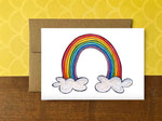 Rainbow Stationery Bundle | Note Cards + Notepad