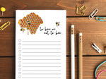 Bumblebee To Do List Notepad | Personalization Available