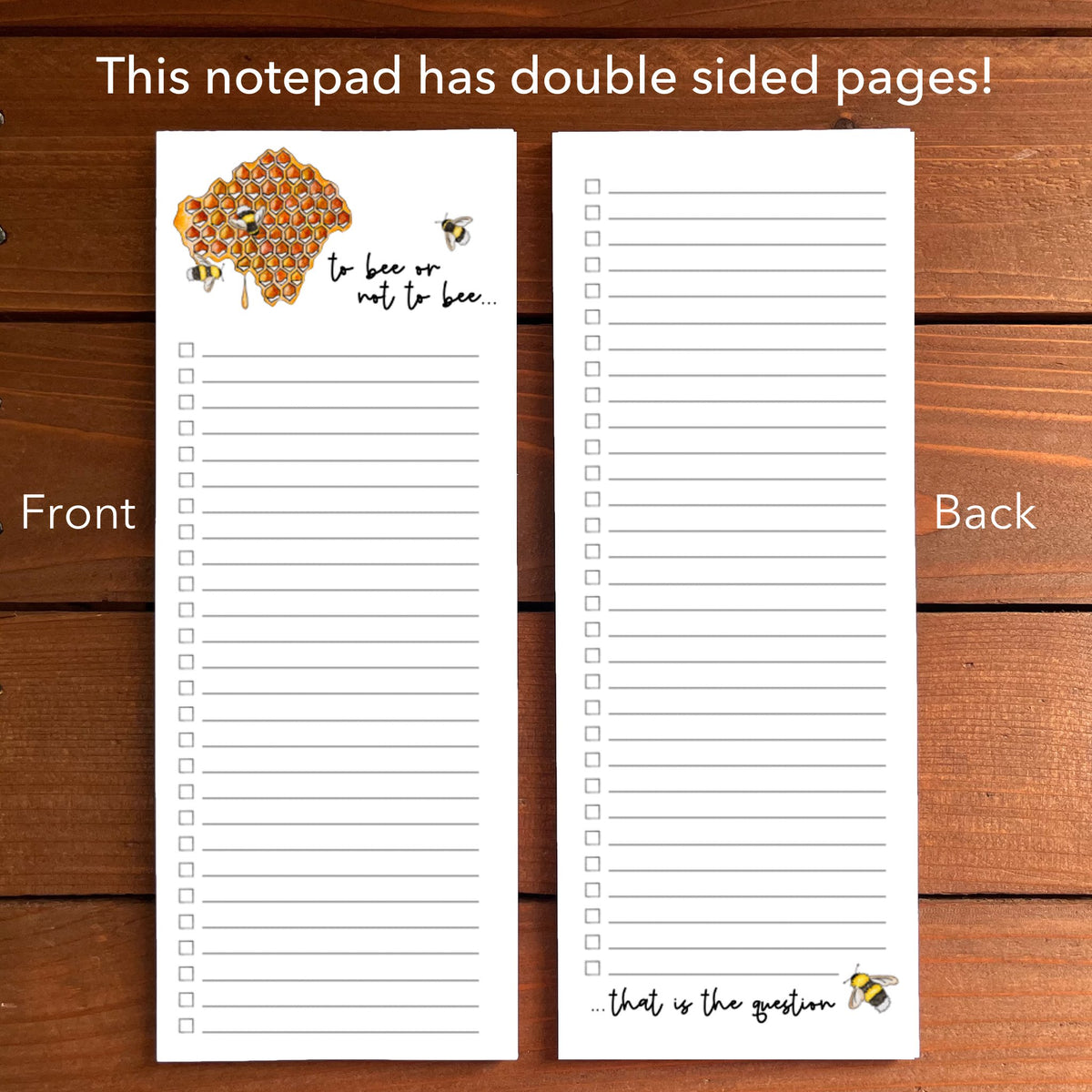 Bumblebee To Bee or Not To Bee Magnetic To-Do List Notepad