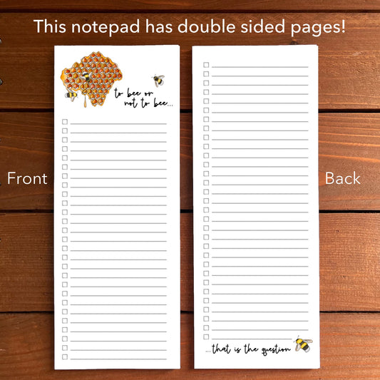 Bumblebee To Bee or Not To Bee Magnetic To-Do List Notepad