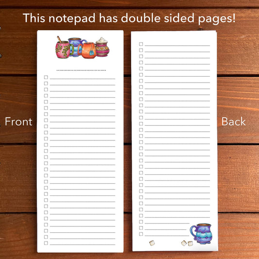 Cozy Mugs Magnetic To-Do List Notepad