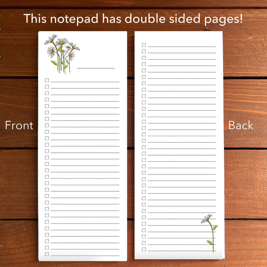 Daisies Magnetic To-Do List Notepad