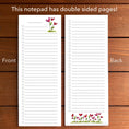Load image into Gallery viewer, Heart Flowers Magnetic To-Do List Notepad
