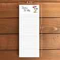 Load image into Gallery viewer, Heart Flowers Personalized Magnetic To-Do List Notepad
