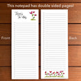 Load image into Gallery viewer, Heart Flowers Personalized Magnetic To-Do List Notepad
