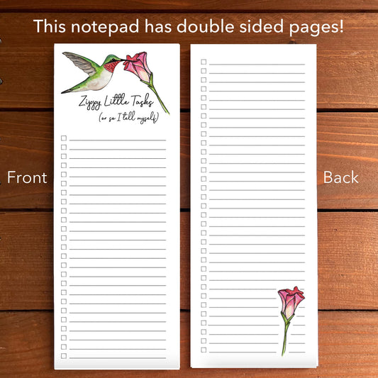 Hummingbird Zippy Little Tasks Magnetic To-Do List Notepad