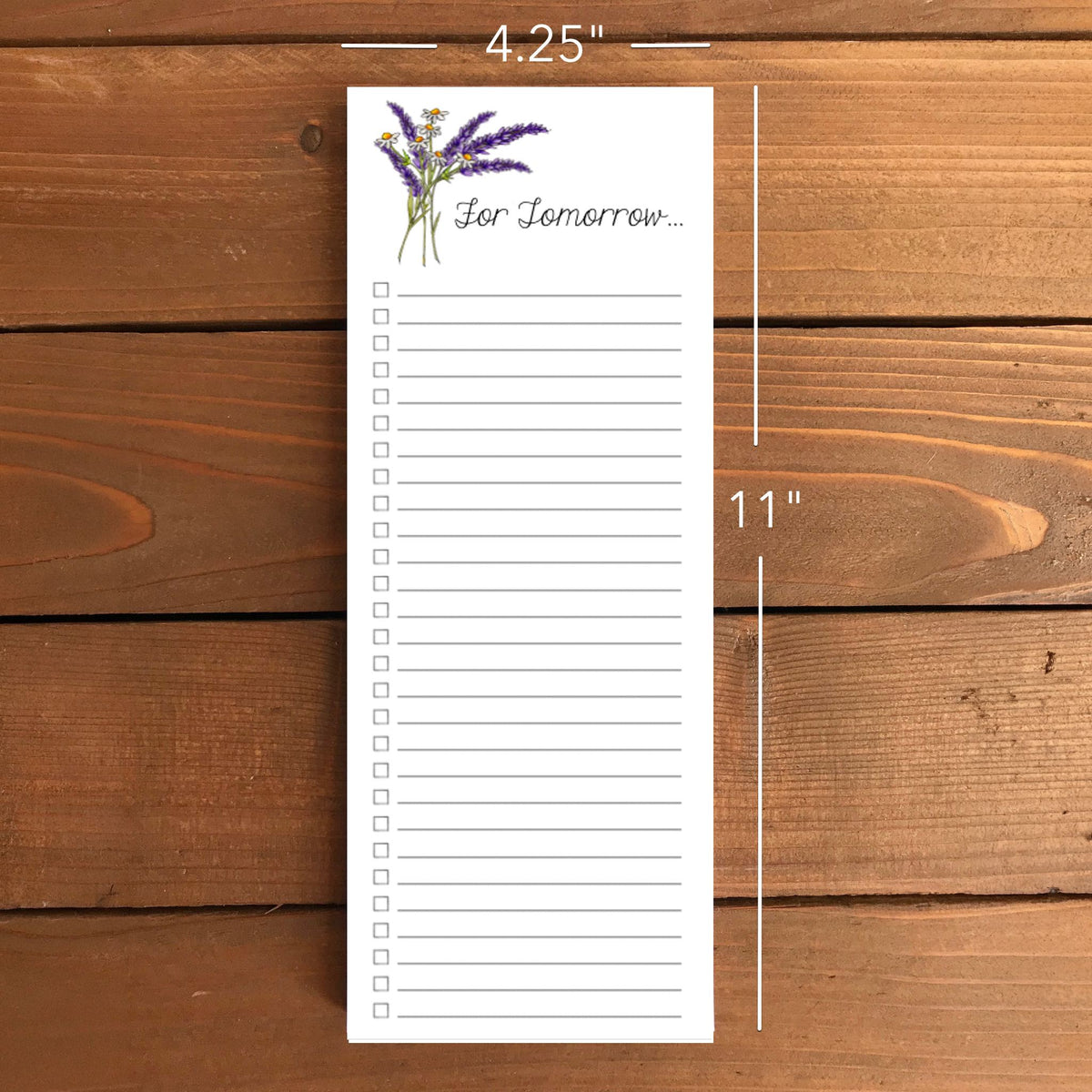 Lavender Personalized Magnetic To-Do List Notepad