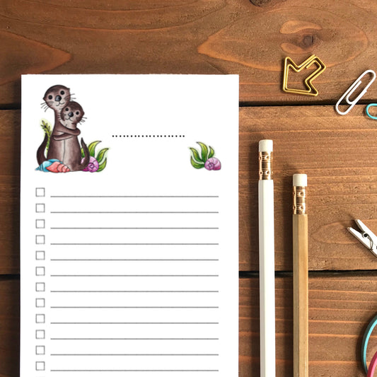 Otters Magnetic To-Do List Notepad