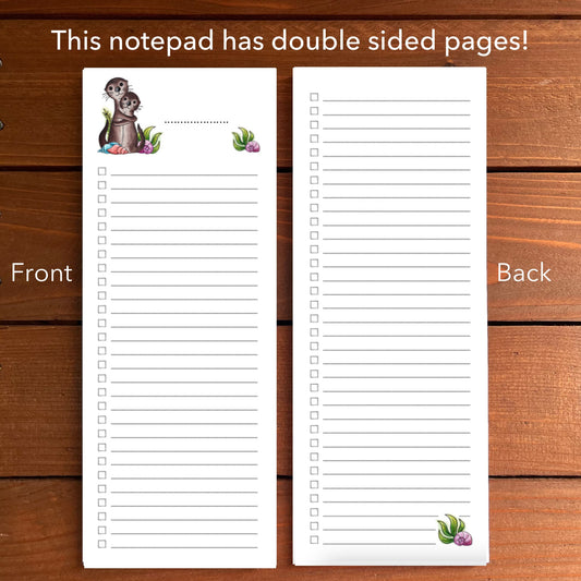 Otters Magnetic To-Do List Notepad