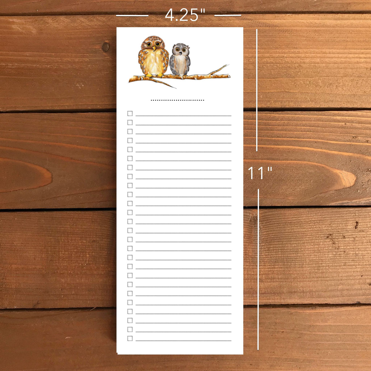 Owls Magnetic To-Do List Notepad