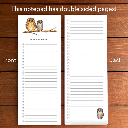 Owls Magnetic To-Do List Notepad