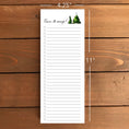 Load image into Gallery viewer, Pine Trees Personalized Magnetic To Do List Notepad
