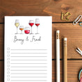 Load image into Gallery viewer, Wine Flight Personalized Magnetic To-Do List Notepad

