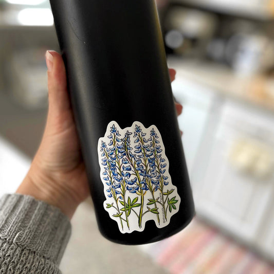 Bluebonnet Lupine Vinyl Sticker