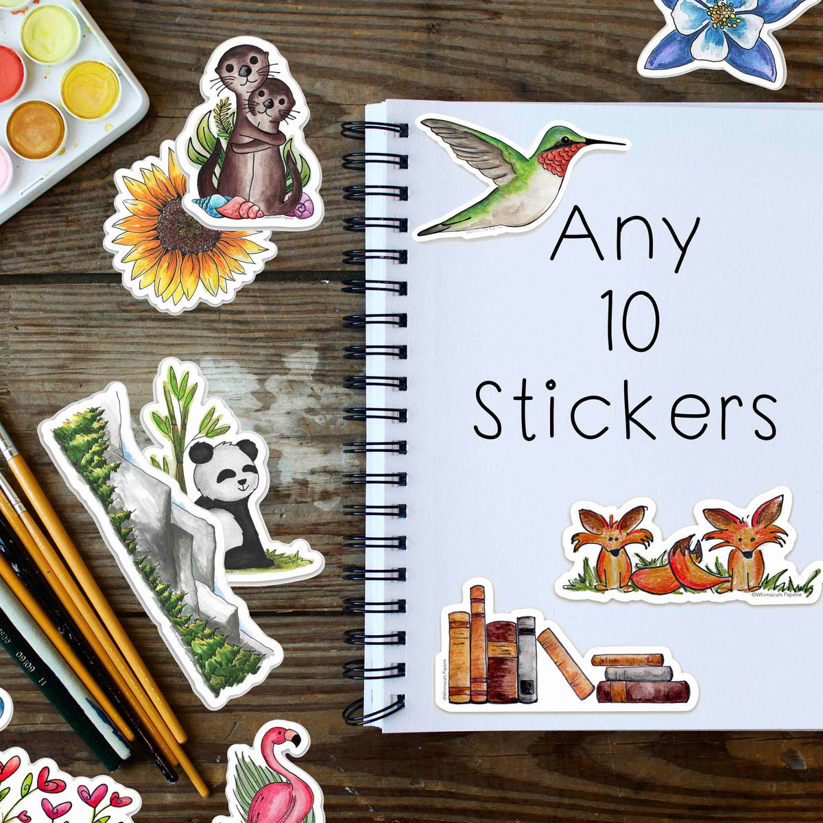 Bundle of 10 Vinyl Stickers