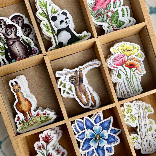 Bundle of 5 Vinyl Stickers