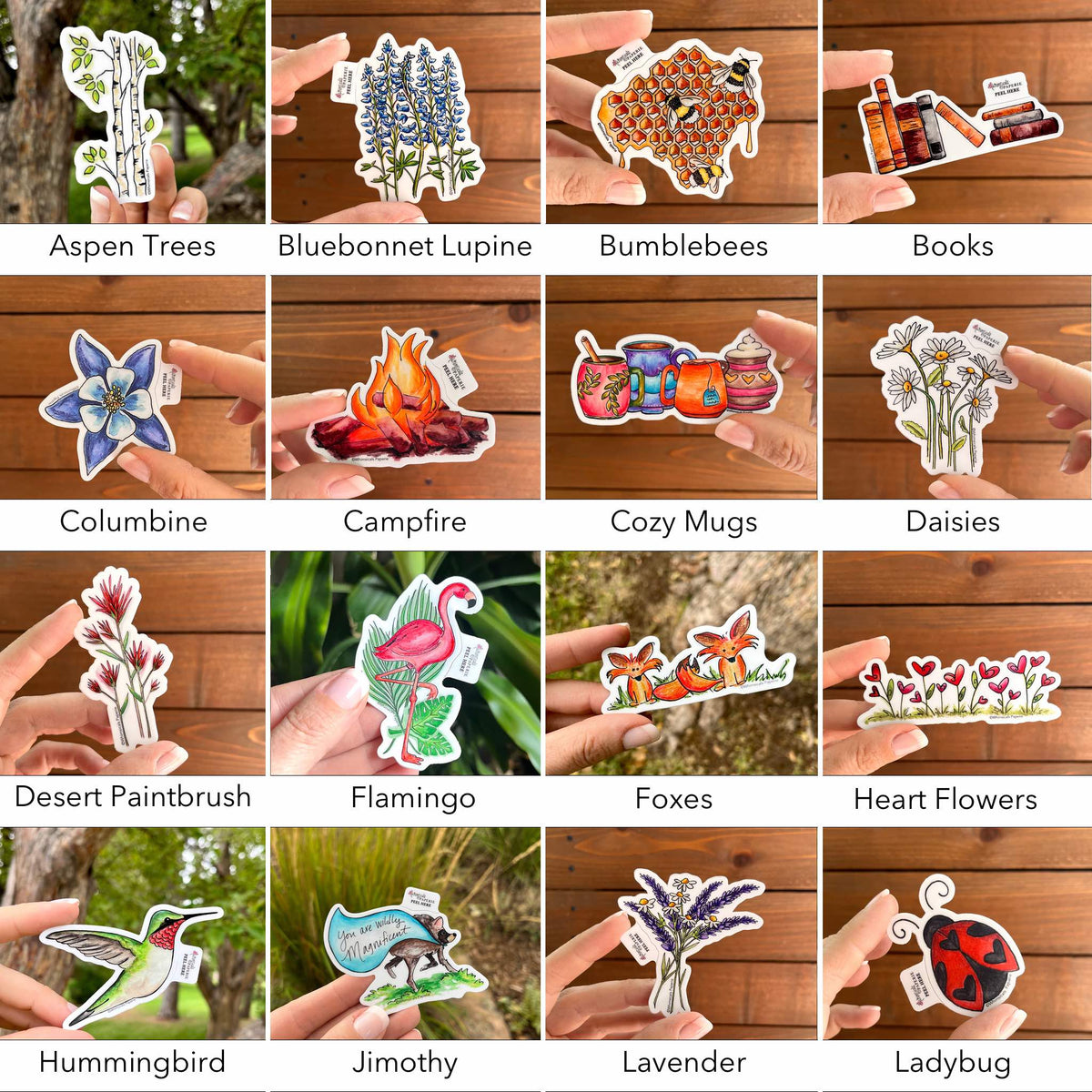 Bundle of 10 Vinyl Stickers
