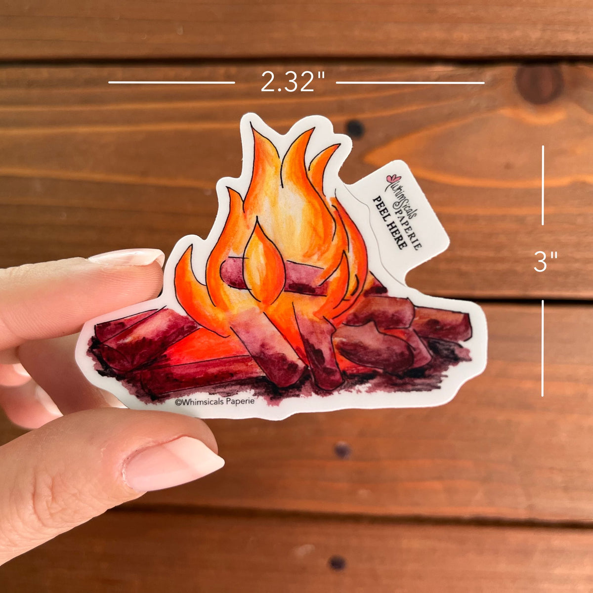Campfire Vinyl Sticker