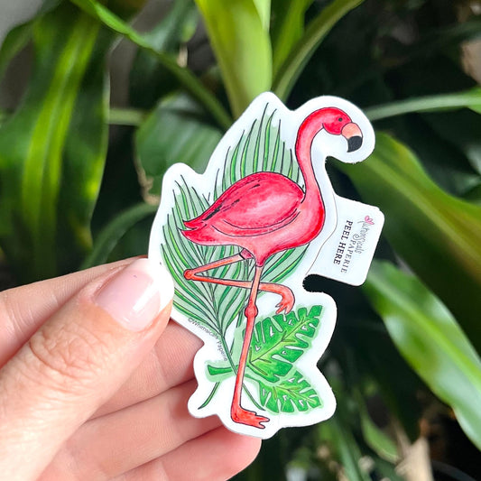 Flamingo Vinyl Sticker
