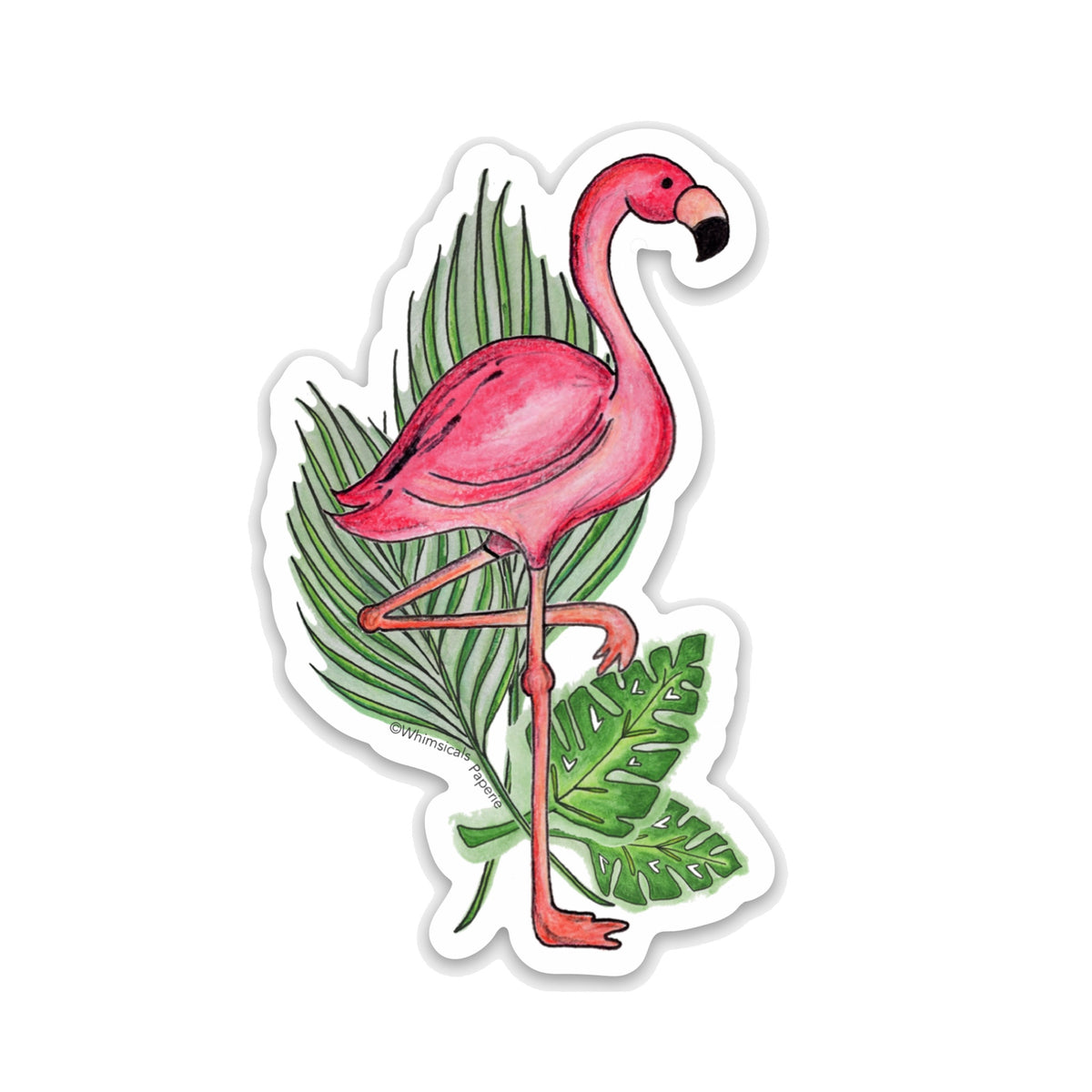 Flamingo Vinyl Sticker