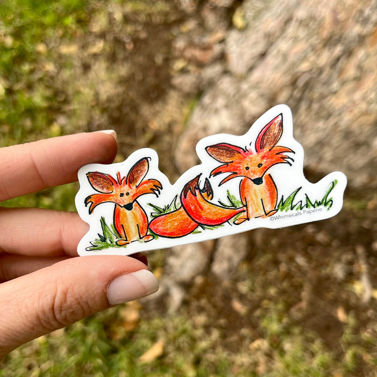 Foxes Vinyl Sticker
