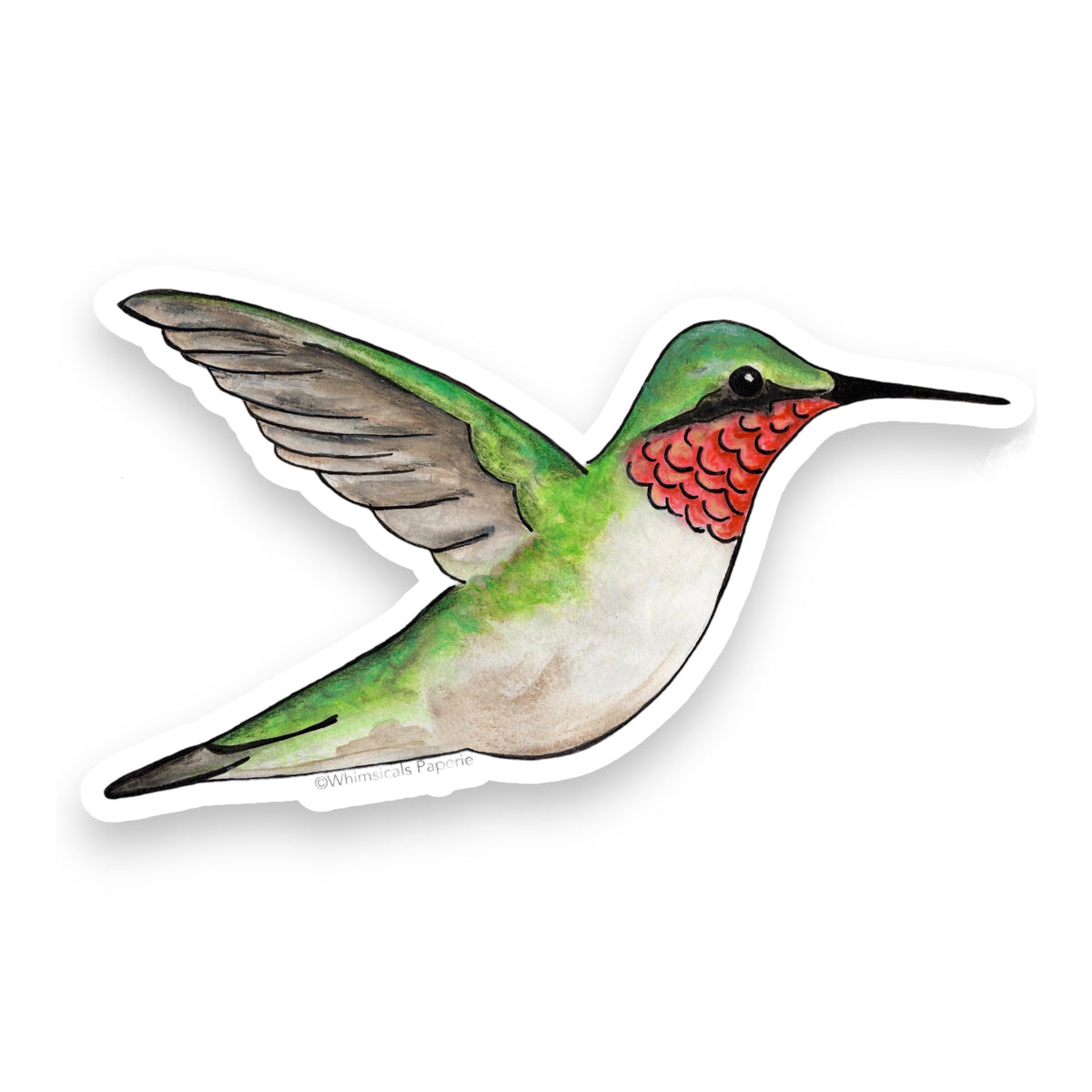 Hummingbird Vinyl Sticker